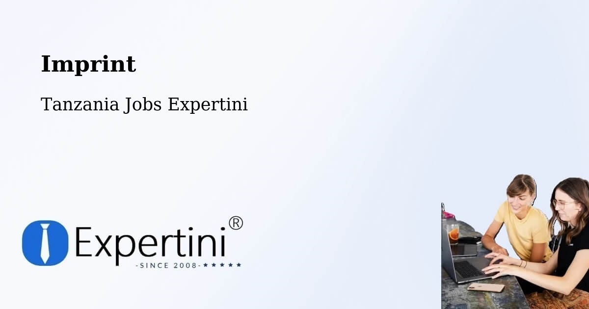 Imprint – Koani Ndogo - Tanzania Jobs Expertini